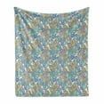 thumbnail image 1 of Crazy Soft Flannel Fleece Blanket, Exotic Monstera Leaf Pattern with Watercolor Rainbow Colors Hand Drawn Tropical Flora, Cozy Plush for Indoor and Outdoor Use, 70" x 90", Multicolor, by Ambesonne, 1 of 6
