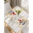 thumbnail image 5 of Gnomes Daisy Farmhouse Placemats Set of 8, Pastoral Vintage Garden Floral Placemats for Dining Table, Place Mats for Kitchen Tabletop, Waterproof Wipeable Dining Table Mats Set, 5 of 9