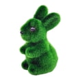 thumbnail image 1 of Estatua de conejo flocado de espuma, figura en miniatura de conejo para jardín, escritorio, oficina, figura de animal artificial, decoración de Pascua, 1 of 10
