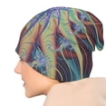 thumbnail image 7 of Beanie Hats for Men and Women, Fractal Twirl Swirl Starfish Patterns Adult Unisex Knit Hat Winter Warm Skull Cap, 7 of 7
