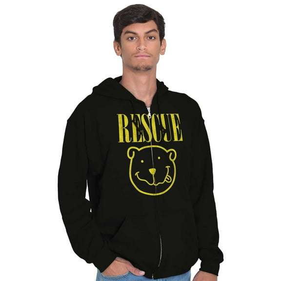 Rescue Animals Endangered Species Zip Up Hoodie Men's Women's Brisco Brands S