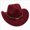 Wine, variant on WXFAZCVU Cowgirl Hat Western Cowboy Hats Straw Wide with Shapeable Brim Sun Hat Going Out Size 3-8 Years