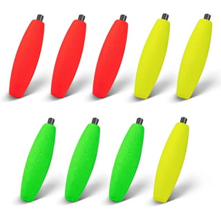 15 Pieces Slip Bobbers for Fishing, Fishing Bobbers, Slip Bobbers for  Fishing, Spring Float Slip Bobbers for Crappie,Foam Snap Fishing Tackle  Accessories Fishing Supplies (10 Round +5 Oval) : Buy Online at