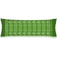 thumbnail image 3 of Football Field Body Pillow Cover 20"x54",American Sports Green Lawn Sport Game Team Competition Long Pillow Case Protector with Zipper Rectangle Soft Bed Pillow Cases Covers for Bedroom,Couch,Sofa, 3 of 6