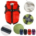 thumbnail image 4 of Winter Dog Coat with Harness Built in Waterproof Windproof Pet Jacket Warm Reflective Snow Vest for Small Medium Large Dogs Cold Weather Outdoor Apparel, M, 4 of 5