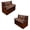 Boho Mandala Brown, variant on ZUXONGSY Butterfly Hibiscus Galaxy Pattern 4 Pcs RV Dinette Cushion Covers Breathable RV Couch Cover Elastic Loveseat Sofa Chair Cover Furniture Protector for RV Camper Car Bench