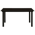 thumbnail image 2 of vidaXL 7 Piece Garden Dining Set Black Glass and Steel, 2 of 5
