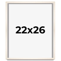 22x26 Frame White Wheat Solid Wood Picture Frame | Moulding Width 0.75 Inches | Interior Depth 0.5