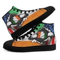 thumbnail image 4 of America Home With Irish Blood High Top Canvas Shoes Sneakers Black Size 10, 4 of 7
