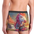 thumbnail image 3 of Fotbe Meditating Cute Horse Men’s Total Support Pouch Boxer Briefs, X-Temp Cooling, Moisture-Wicking Underwear, Regular, Long-leg and Trunk-Medium, 3 of 6
