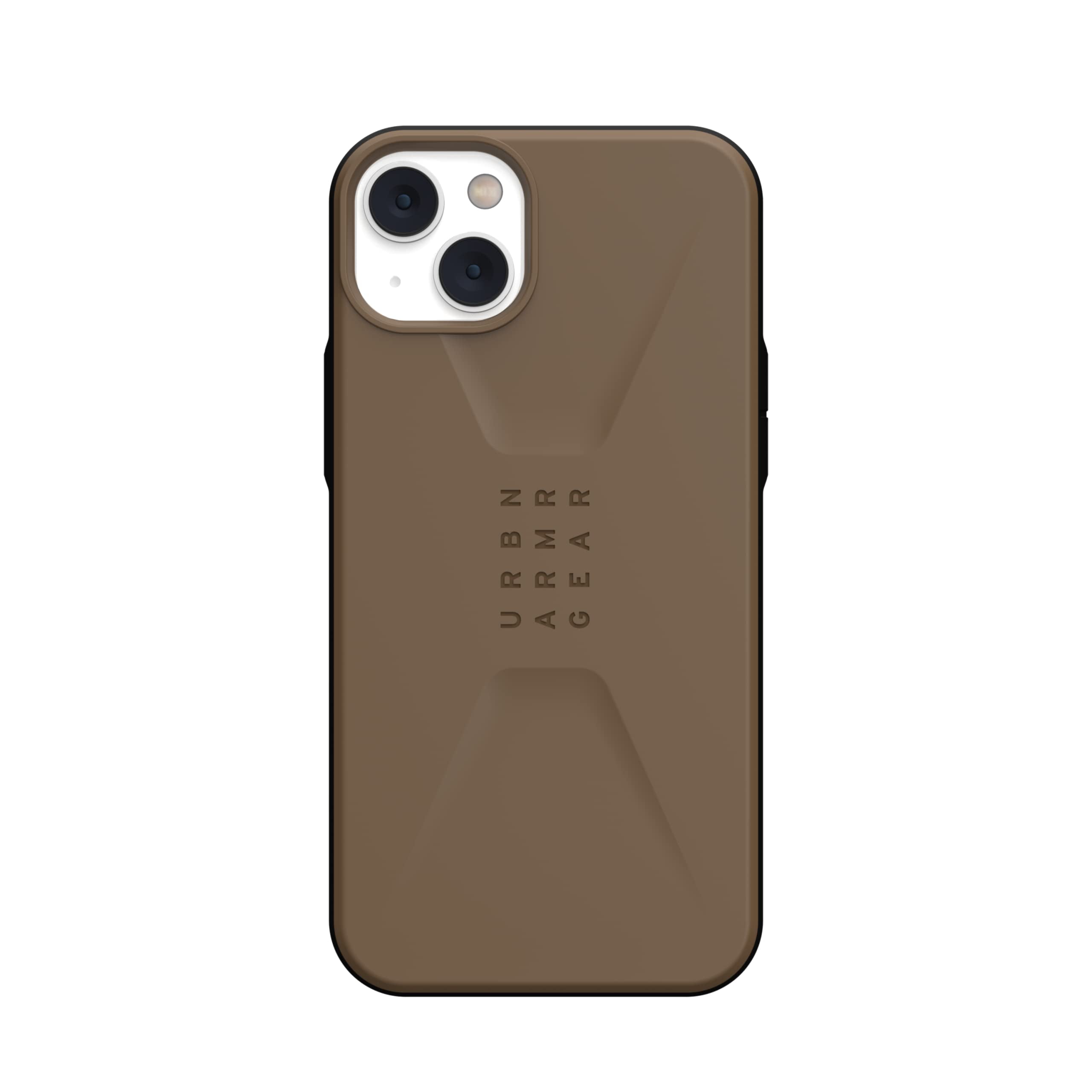UAG iPhone 14 Plus Case Dark Earth 6.7" Civilian Sleek Ultra Thin Slim Impact Resistant Dropproof Protective Cover Compatible with Wireless Charging by URBAN ARMOR GEAR