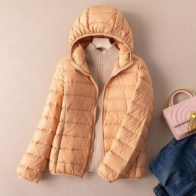 Women Autumn Down Jacket 90% White Duck Down Ultra Light Keep Warm Puffer Jacket