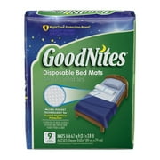 Angle View: GoodNites Disposable Bed Mats, 36 Count