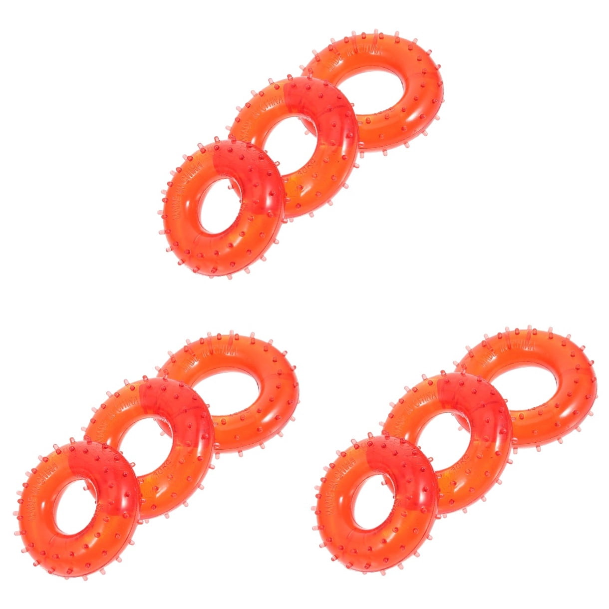 unbranded 9 Pcs  Hand Grip Strengthener Trainer Rings Hand Grip Strength Trainers Round Shaped Strength Trainers