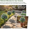 thumbnail image 2 of Artificial Potted Trees with Ground Stakes, 2026 New Artificial Outdoor Flowers with Stake, UV Resistant Vibrant Camellia Topiary Weatherproof for Home & Garden Decoration, 2 of 8