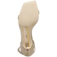 thumbnail image 4 of SAM EDELMAN Womens Beige Cushioned Ankle Strap Rayelle Kitten Heel Buckle Leather Heeled Sandal 9 M, 4 of 4