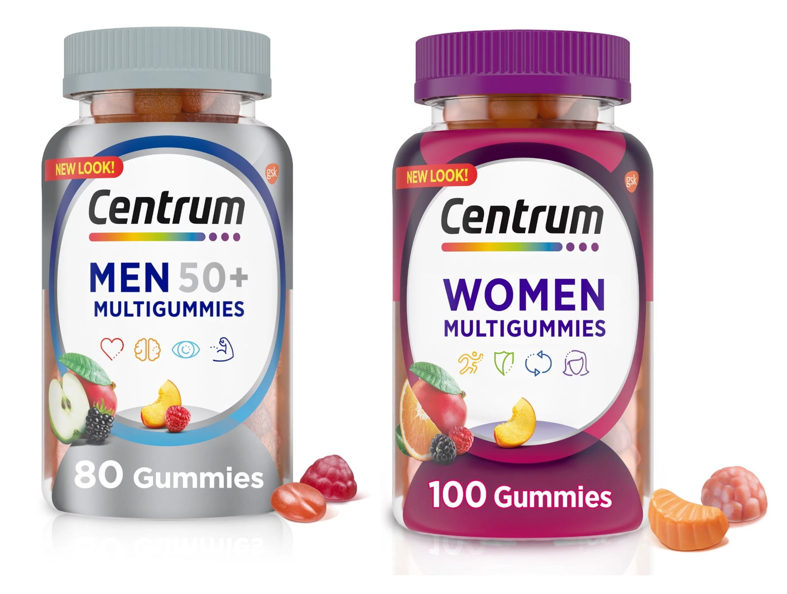 Centrum Multigummies Men 50 Plus Multivitamin Supplement Gummies