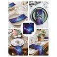 thumbnail image 4 of nqOlkjepod Blue Purple Black Sky Cloth Napkins Set of 8 Reusable Dinner Napkins, Modern Abstract Minimalist Art Cocktail Napkin Washable Table Napkins for Wedding/Holiday Party/Baby Shower 20"x20", 4 of 8