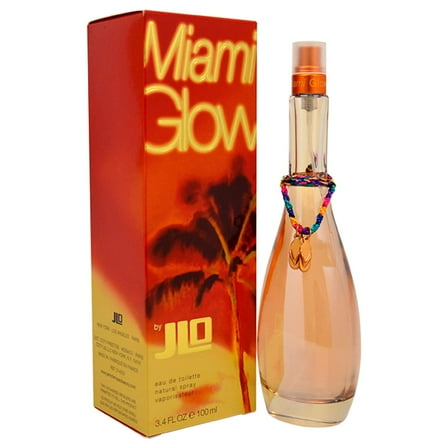 Jennifer Lopez Miami Glow Eau De Toilette Perfume Spray for Women 3.4 oz