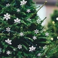 thumbnail image 2 of 100 Pcs Mini Snowflake Decorations, Snowflake Christmas Ornaments Glitter Resin Snowflakes Christmas Snowflake Craft for DIY Craft Christmas Tree Winter Party Table Decoration, 2 of 7