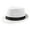 White, variant on Panama Fedora Hat, Sun Hats Panama Fedora Hat for Women Man, Vintage Wide Brim Summer Casual Linen Hat Solid Color Foldable for Outdoor Travel Vacation Beach Fishing