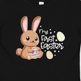 thumbnail image 4 of Inktastic My 1st Easter with Cute Brown Bunny and Easter Eggs Boys or Girls Baby T-Shirt, 4 of 5