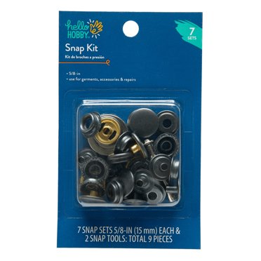 Hello Hobby Blk Snap Kit 7ct