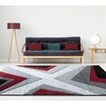 thumbnail image 2 of United Weavers Bristol Area Rug 2050 10030 Zine Red Angled Blocks 1' 10" x 2' 8" Rectangle, 2 of 3