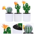 thumbnail image 1 of IFANLANDOR 3Pcs Simulation Cactus Decor Cactus Shape Plastic for Indoor Greenery and Home Decor, 1 of 8