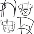 thumbnail image 4 of 2 ganchos redondos para soporte de flores, soporte redondo para macetas de balcón, valla de soporte de maceta de metal, valla colgante para barandilla de maceta, apto para balcón, jardín, valla, interior y exterior, 4 of 5