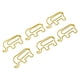 thumbnail image 5 of Clips de papel con forma de 100 Uds. Para evitar resbalones, bonitos clips decorativos de Metal pequeños para cuaderno de documentos, elefante dorado, 5 of 9