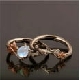 thumbnail image 6 of EOEMY Fashion Antique Gold Twig Maple Leaf Moonstone Ring Anniversary Gift Engagement-8811-Antique Gold, 6 of 8