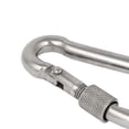 thumbnail image 5 of Unique Bargains 3" Length 304 Stainless Steel Spring Snap Hook Carabiner Screw Lock Chain, 5 of 5