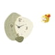 thumbnail image 5 of Reloj de pared de dibujos animados y figura de serpiente, decoración para cocina, oficina, dormitorio, mesa de granja, estante, centro de mesa, regalo, 5 of 8