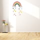 thumbnail image 3 of Naiovety Decoración de habitación de guardería para niños, nube de arcoíris tejida de algodón hecha a mano con bolas, suministros de adornos Decoración del hogar CH5A-6 Naiovety HA8708-03B, 3 of 6