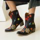 thumbnail image 2 of NECHOLOGY Botas Mujer Adulto Femenino Zapatos Botines para mujer Botines de mujer Punta estrecha Vintage Flor bordada Botas de mujer Baile de fiesta Botas occidentales (Black, 7.5), 2 of 6