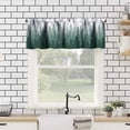 thumbnail image 5 of Forest Valance Curtains Nature Green Misty Forest Tree Art Printed Rod Pocket Curtain Valance for Kitchen Bedroom Living Room Decor 1 Panel W54xL18 Inch, 5 of 6