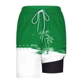 thumbnail image 7 of Iyufng Mens Double Layer Lining Shorts Summer Fashion Printed Beach Shorts with Pockets , Elastic Waistband, Drawstring, 7 of 7