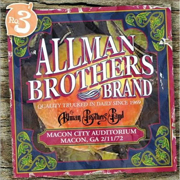 The Allman Brothers Band Macon City Auditorium: 2/11/72 CD