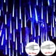 thumbnail image 2 of Juego de 1/2/3/4 luces LED de lluvia de meteoritos para exteriores, impermeables, con forma de gota de lluvia, para decoración de patio, fiestas navideñas, 30/50 cm, 2 of 5
