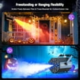 thumbnail image 3 of Fog Smoke Machine with 18 RGB LED Lights, 300ml Tank, Fast Warm-Up, Multiple Effects, 500W, for Halloween, Parties, DJ Stage, Weddings Indoor Outdoor$$Sound & Recording, 3 of 8