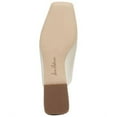 thumbnail image 4 of SAM EDELMAN Womens White Buckle Accent Lavina Square Toe Slip On Leather Mules 9.5, 4 of 4