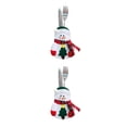 thumbnail image 2 of Moyic 3 uds. De soportes para cubiertos de Navidad, bolsillos, cubierta para cubiertos, fiesta de Navidad, hogar, mesa, cena, cucharas, No.01 2piezas, 2 of 6