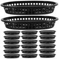 thumbnail image 1 of 24 Uds. Cestas de comida rápida, bandejas de plástico para servir comida, cestas de restaurante para servicio de comida, 1 of 7