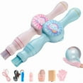 thumbnail image 1 of 2 Set Colorful Smoke Bubble Machine, Portable Colorful ‌Mist‌ Bubble Maker,BLUE PINK Bubbles Machine Elastic Bubble Fog Wand,Magic Interactive Fog Bubble Machine with Elastic Mist‌ Effect, 1 of 9
