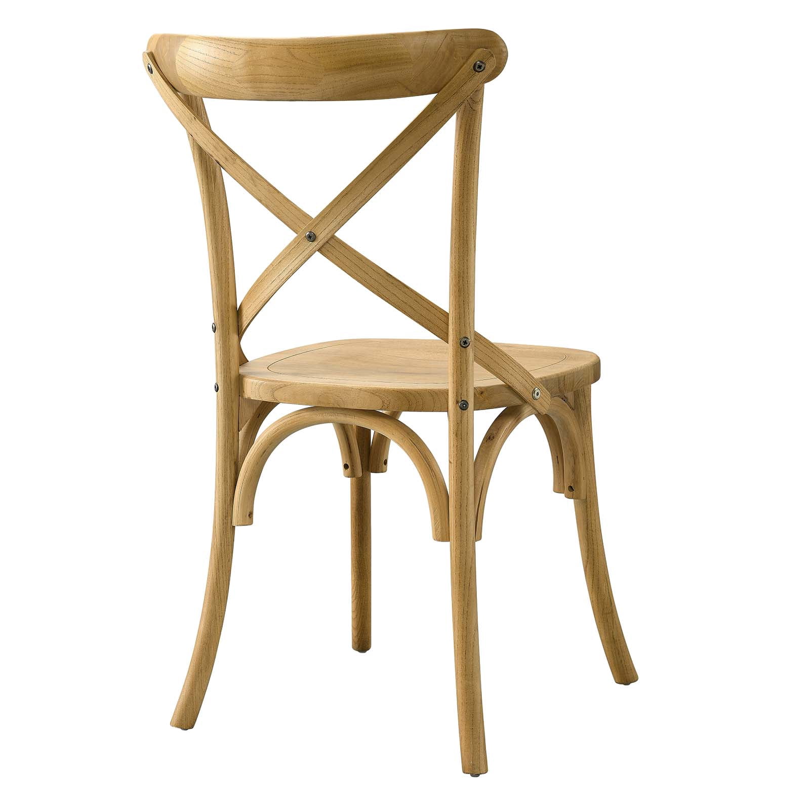 Modway Gear Modern Style Elm Wood Dining Side Chair in Natural Finish