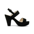 thumbnail image 3 of BLISSFUL STEP Women's Slingback Platform Chunky Heeled Sandals, 3 of 7