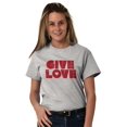 thumbnail image 5 of Give Love Heart Kindness Happiness Women's Graphic T Shirt Tees Brisco Brands X, 5 of 6
