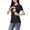 Black, variant on purcolt Women's Nursing Tops Short Sleeve Double Layer Pregnancy Breastfeeding Shirts Maternity Clothes S-XXL