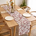 thumbnail image 3 of Ocean Conch Table Runner - 36 Inch Long, Kitchen Dining Table Runner Dresser Scarves, Coastal Red-brown Shell Summer Beach Farmhouse Decor for Coffee Tables Wedding Party Banquet, 3 of 8